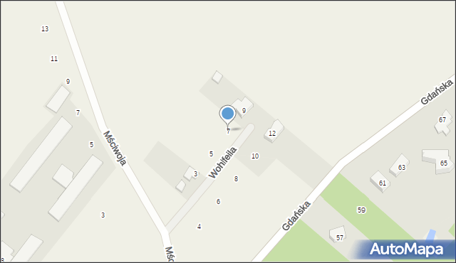 Kłodawa, Wohlfeila Roberta, ks., 7, mapa Kłodawa