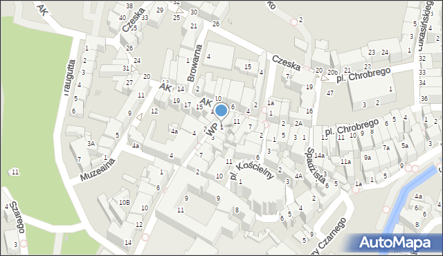 Kłodzko, Wojska Polskiego, 1, mapa Kłodzka