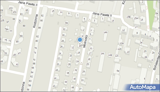 Kłodzko, Wolności, 10, mapa Kłodzka