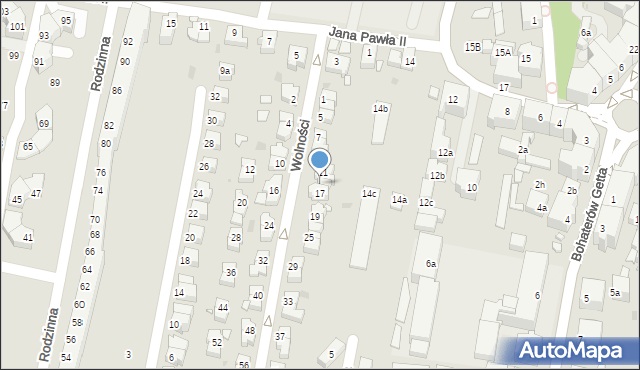 Kłodzko, Wolności, 15, mapa Kłodzka