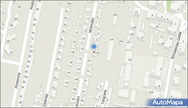 Kłodzko, Wolności, 27, mapa Kłodzka