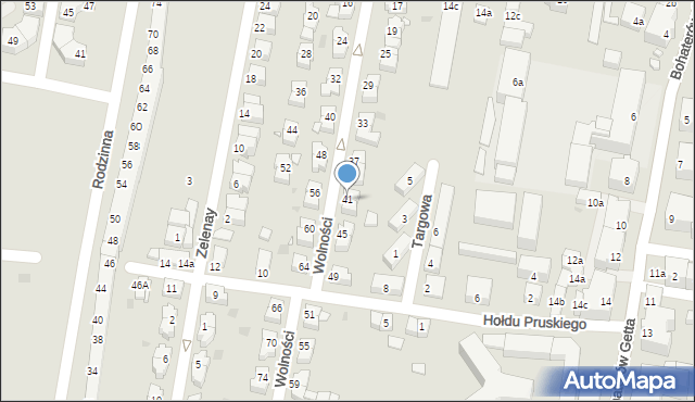 Kłodzko, Wolności, 41, mapa Kłodzka