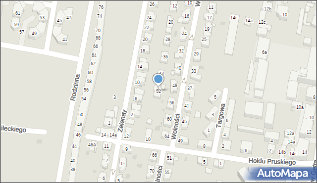 Kłodzko, Wolności, 52, mapa Kłodzka