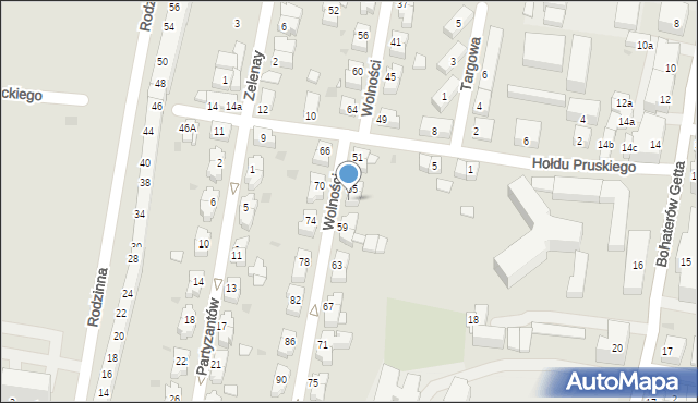 Kłodzko, Wolności, 57, mapa Kłodzka