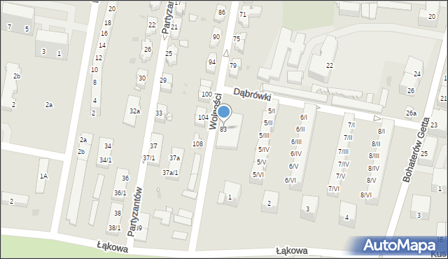 Kłodzko, Wolności, 83, mapa Kłodzka