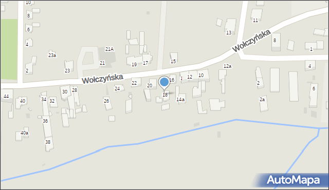 Kluczbork, Wołczyńska, 18, mapa Kluczbork