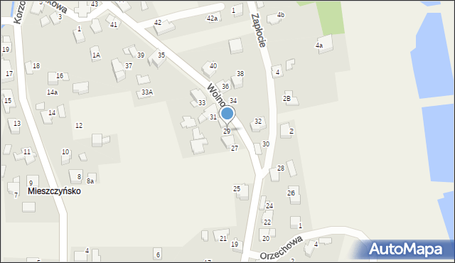 Kobiernice, Wolności, 29, mapa Kobiernice