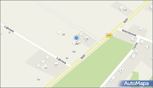 Kobyla Góra, Wojska Polskiego, 39a, mapa Kobyla Góra