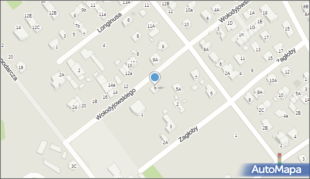 Kobyłka, Wołodyjowskiego Michała, 7, mapa Kobyłka