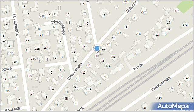Kobyłka, Wołomińska, 18, mapa Kobyłka
