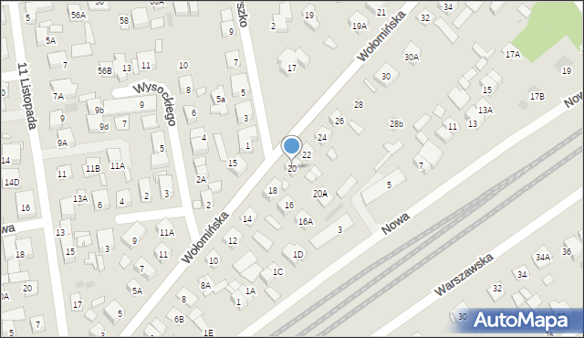 Kobyłka, Wołomińska, 20, mapa Kobyłka