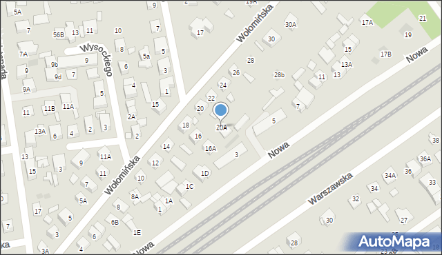 Kobyłka, Wołomińska, 20A, mapa Kobyłka