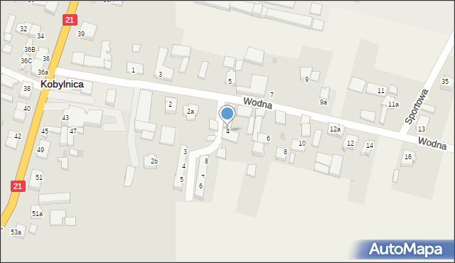 Kobylnica, Wodna, 4, mapa Kobylnica