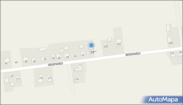 Kochanowice, Wolności, 22E, mapa Kochanowice