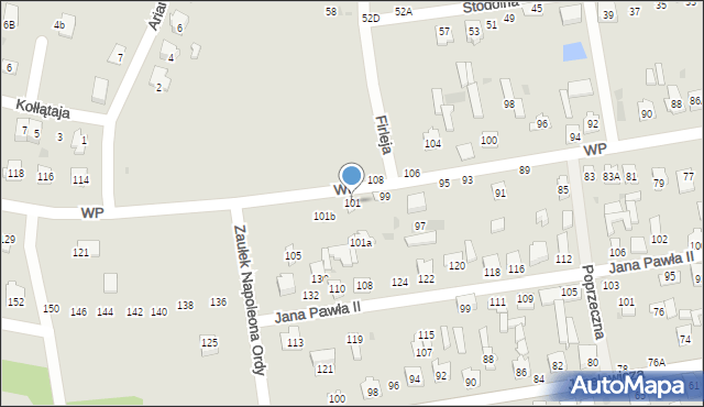 Kock, Wojska Polskiego, 101, mapa Kock