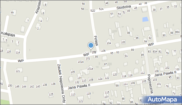 Kock, Wojska Polskiego, 108A, mapa Kock