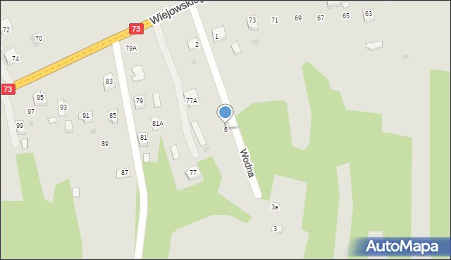 Kołaczyce, Wodna, 6, mapa Kołaczyce