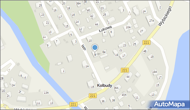 Kolbudy, Wojska Polskiego, 8, mapa Kolbudy