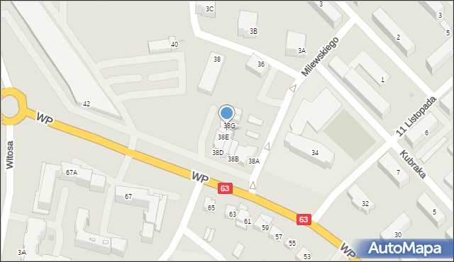 Kolno, Wojska Polskiego, 38F, mapa Kolno