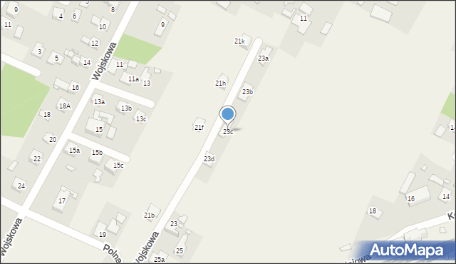 Komprachcice, Wojskowa, 23c, mapa Komprachcice