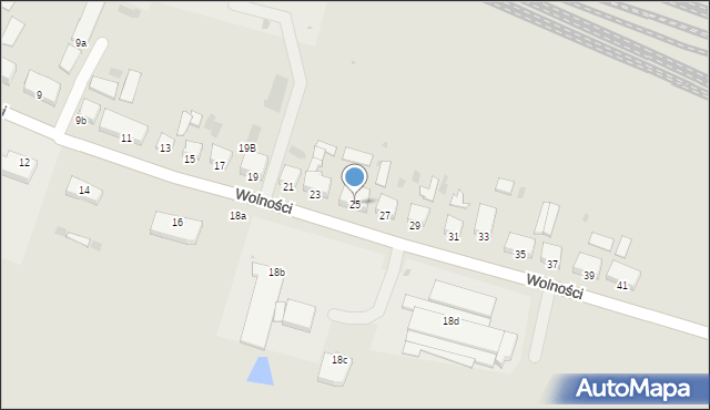 Korsze, Wolności, 25, mapa Korsze