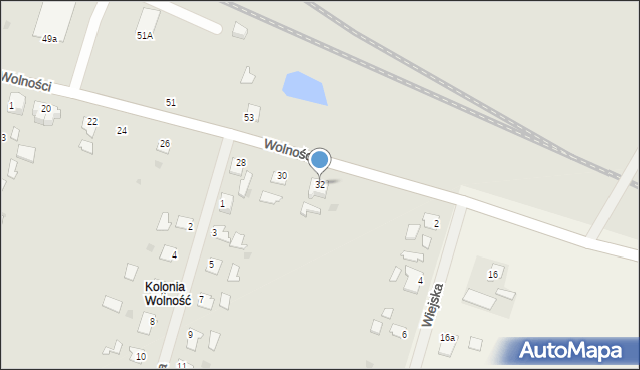 Korsze, Wolności, 32, mapa Korsze