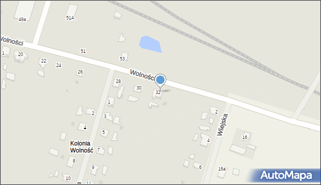 Korsze, Wolności, 34, mapa Korsze