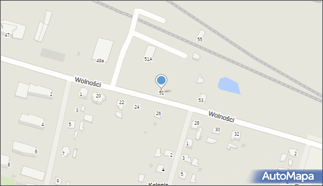 Korsze, Wolności, 51, mapa Korsze