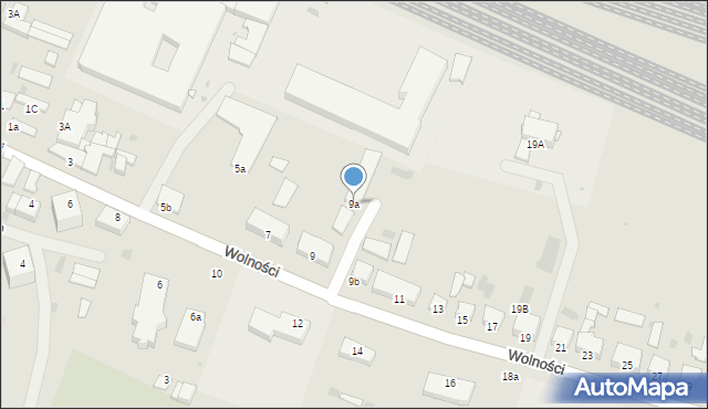 Korsze, Wolności, 9a, mapa Korsze