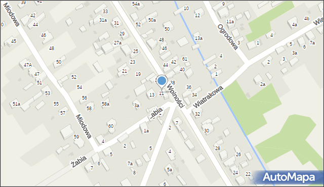 Kościelec, Wolności, 11, mapa Kościelec