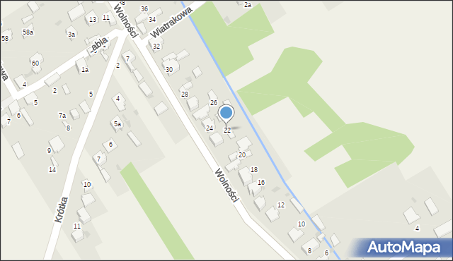 Kościelec, Wolności, 22, mapa Kościelec