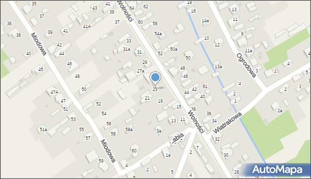 Kościelec, Wolności, 23, mapa Kościelec