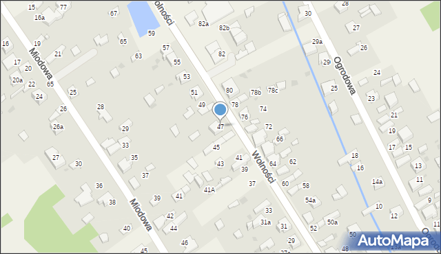 Kościelec, Wolności, 47, mapa Kościelec