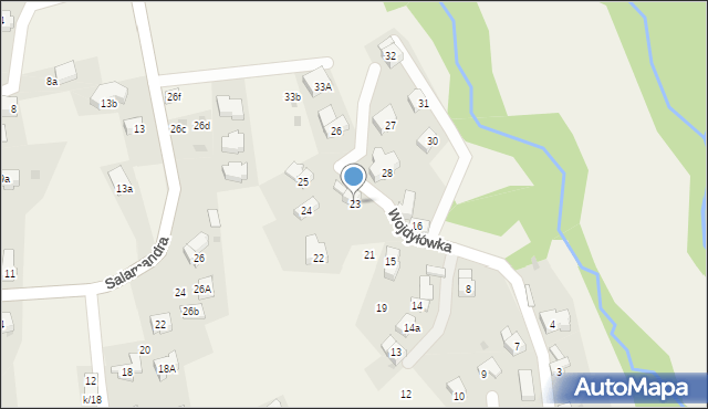 Kościelisko, Wojdyłówka, 23, mapa Kościelisko