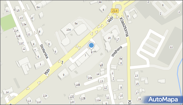 Kościerzyna, Wojska Polskiego, 4, mapa Kościerzyna