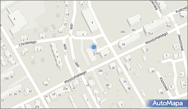 Kostrzyn nad Odrą, Wojska Polskiego, 2, mapa Kostrzyn nad Odrą