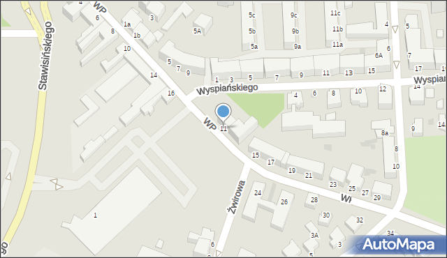 Koszalin, Wojska Polskiego, 11, mapa Koszalina