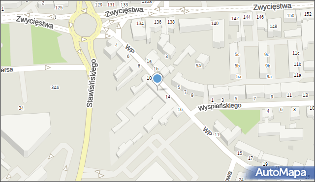 Koszalin, Wojska Polskiego, 14p, mapa Koszalina