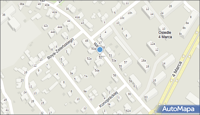 Koszalin, Wojska Polskiego, 52, mapa Koszalina