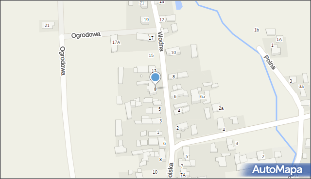 Kotórz Mały, Wodna, 9, mapa Kotórz Mały