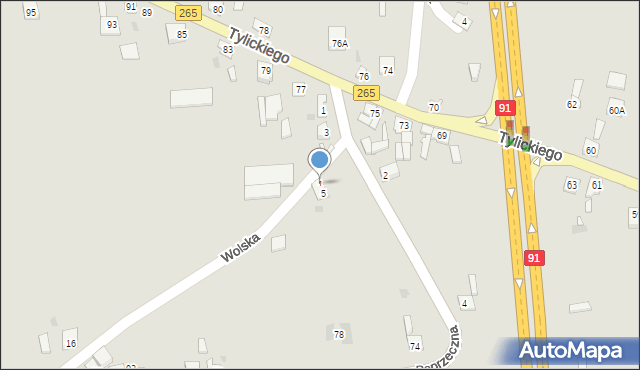 Kowal, Wolska, 1, mapa Kowal