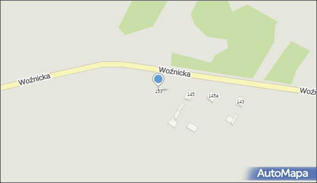 Koziegłowy, Woźnicka, 153, mapa Koziegłowy