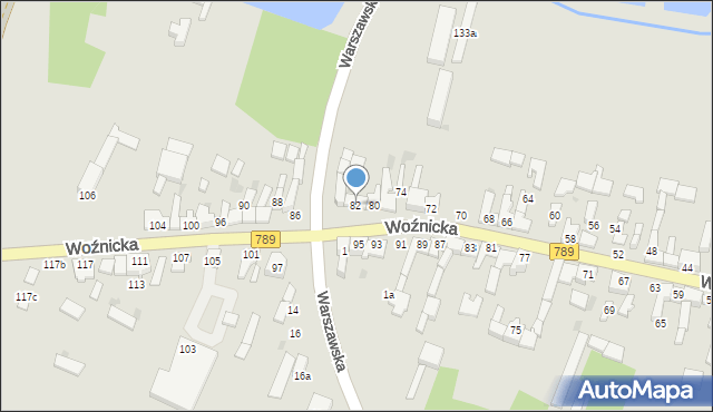 Koziegłowy, Woźnicka, 82, mapa Koziegłowy