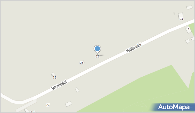 Kozienice, Wolności, 22, mapa Kozienice