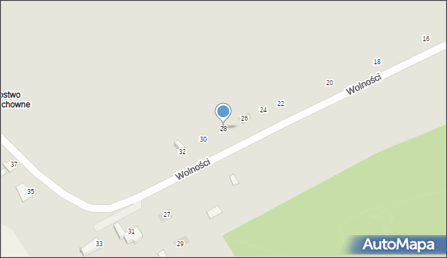 Kozienice, Wolności, 28, mapa Kozienice