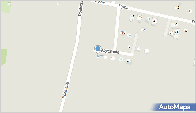 Kraków, Wojtulanis Stefanii, 6, mapa Krakowa