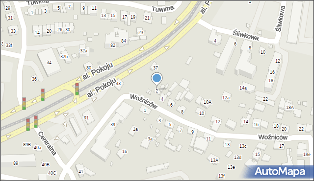 Kraków, Woźniców, 2, mapa Krakowa