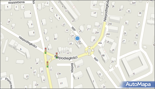 Krosno, Wojska Polskiego, 20, mapa Krosna