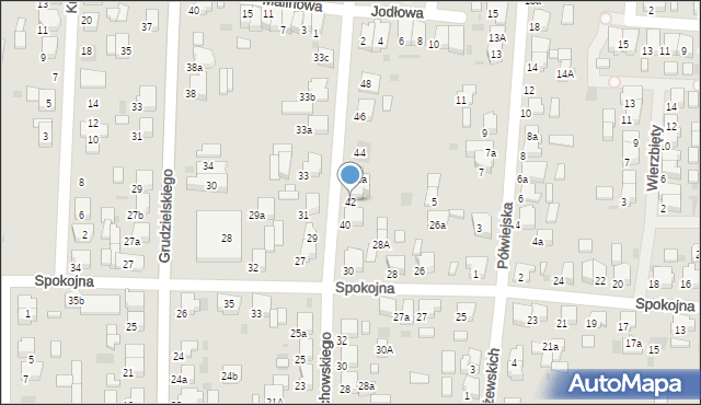 Krotoszyn, Wojciechowskiego, 42, mapa Krotoszyna