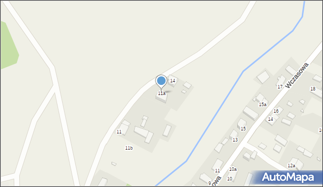 Kruklanki, Wodna, 11a, mapa Kruklanki